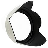 Protección de luz dispersa ------ Diseñado para minimizar la luz dispersa alrededor de la lente durante la fotografía con luz lateral y con luz lateral, lo que garantiza tomas más claras.