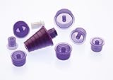 Medicina ENFit Medicine Bottle Adapter Assortment Sample Pack – 1 of Each Size, 8 total (Sterile, Purple) | ENFit ISO 80369-3 Enteral Adapters for Safe & Accurate Medication Draw-Up | Daily Living Aid