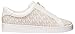 Michael Kors Women's Keaton Zip Slip On Sneaker, Vanilla, 11