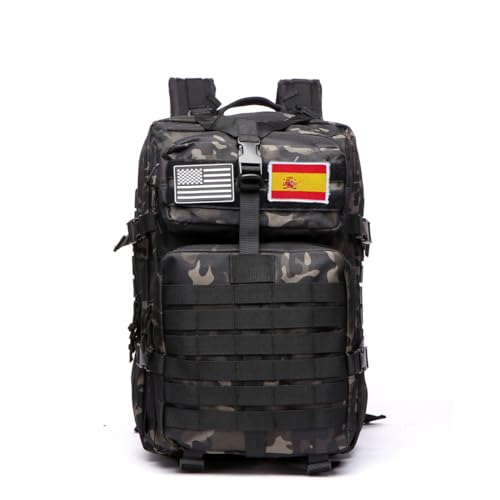 Miniatura 2 de Gujoin Mochila Tática 50 Litros Con Sistema Molle - Gran Capacidad Militar Impermeable Para Emergencias De 3 Días Caza Senderismo Y Acampadas - Mochila Para Actividades Al Aire Libre