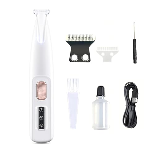 Tondeuse Patounet,Patounet Tondeuse Pour Chat – Tondeuse Électrique De Précision Ultra-Silencieuse, Lames Sûres Et Hypoallergéniques, Ne Blessera Pas Votre Chat, Rechargeable