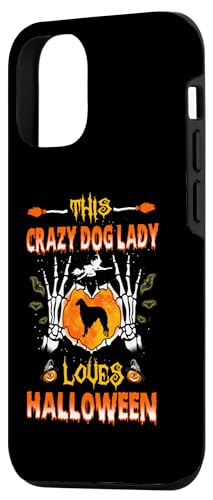 Coque pour iPhone 13 This Crazy Dog Lady Borzoi Loves Puppy Halloween Costume – vue 2