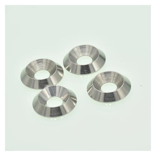 Kangsiyu 20pcs M3 M4 M5 M6 M8 M10 304 Stainless Steel Head Countersunk Screw Gasket Washer Joint Ring Backup Ring for FPV RC Car Accessories(M6(20PCS))