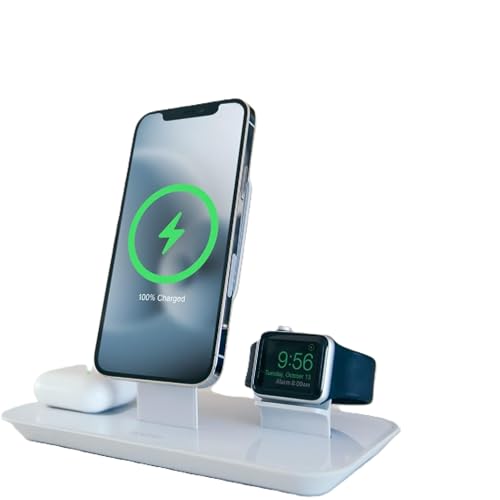 Mophie 3-in-1 Wireless Charging Stand (MagSafe iPhone + Watch + AirPods, 15W) — view 6