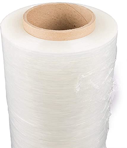 Mialo 19” X 1000Ft 80 Gauge Strong Roll Clear Strech Wrap- Heavy Duty Pallet Parcel Packing Plastic Cling Film- High Performance Strech Tear Resistant Clear Film Wrap – 19” Wide X 1000Ft (1 Pack) #TOP4