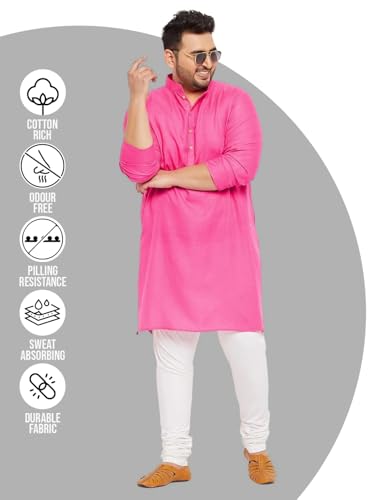 Image of Bigbanana Plus Size Men Regular Fit Kurta