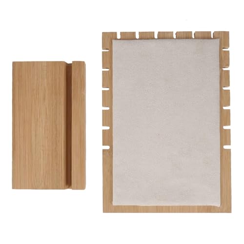 Image of Jewelry Storage Display Stand for Bangles Bracelets Watches (Chain-Necklace Stand Beige)