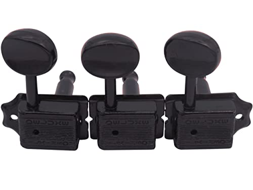 Wilkinson WJ-45 Lot de 3 mécaniques de côté (3 + 3) Noir - Les Beatles, Paul McCartney, John Lennon, RIngo Starr, George Harrison Wilkinson WJ-45 Lot de 3 mécaniques de côté (3 + 3) Noir