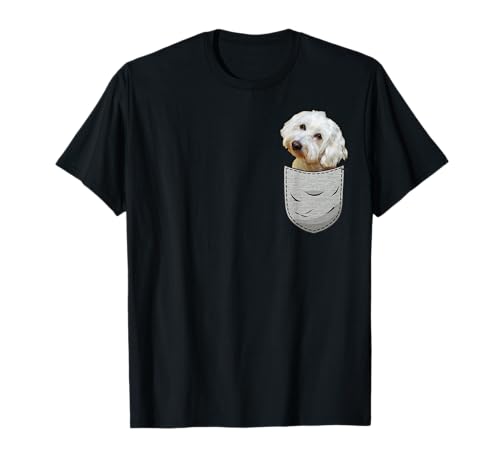 Malteser Maltese Brust-Tasche Pocket Hundebesitzer T-Shirt