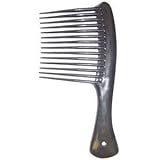 Large Tooth Shampoo Detangling Comb Rack Hair Comb (Black)