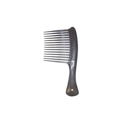 Large Tooth Shampoo Detangling Comb Rack Hair Comb (Black)