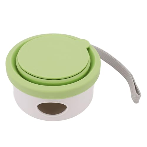 Portable Pet Silicone Bowl Folding Multifunction Small Dog Water Bowl Outdoors Travel Camping 150ml (Green)