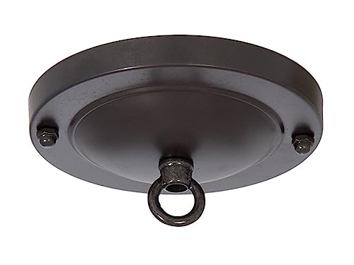 Image of B&P Lamp Bronze Ceiling Light Canopy Plate and Hardware Kit with Matching Finish