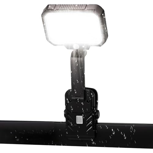 Lámpara de valla impermeable con tres modos de luz y fijación rápida para patio o terraza