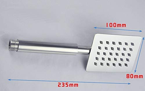 Regadera de mano cuadrada de acero inoxidable miniatura 6