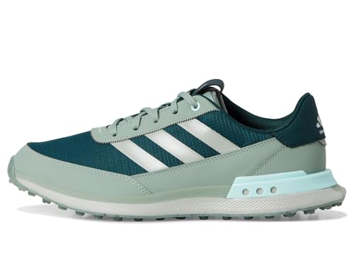 adidas Golf Men's S2G 24 Spikeless Golf Shoes Sneaker, Aurora Ivy/Silver Pebble/Semi Flash Aqua, 11.54