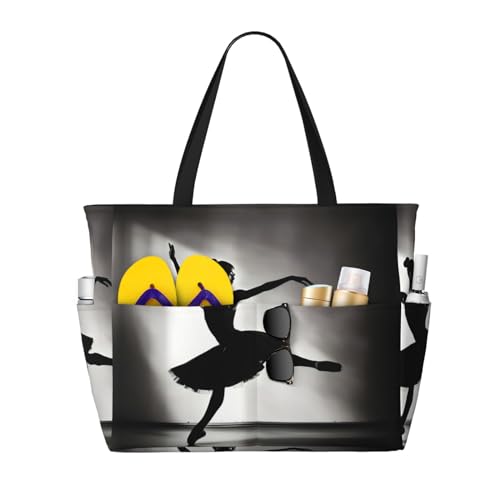 Sac à bandoulière étanche avec motif danseuse pour fillette et ado
