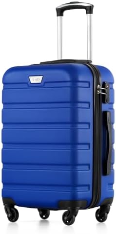 COOLIFE Handgepäck Koffer für EasyJet, 56 cm M, PC+ABS, Leicht Hartschale | Reisekoffer mit 360° Spinner Räder, YKK Reißverschluss, TSA Zahlenschloss, Geeignet für Kurztrips, Flugr