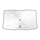 NURCIX Parapluie Pare Soleil Brise Avant Voiture, pour Mitsubishi Spirit Outlander FTO Pajero Xpander Montero Parasol Protecteur UV Pliable Automotive Interior