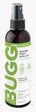 Buggins Natural Insect Repellent, DEET-Free, Repels Gnats & Flies, Plant Based, Vanilla Mint & Rose Scent, 4-oz