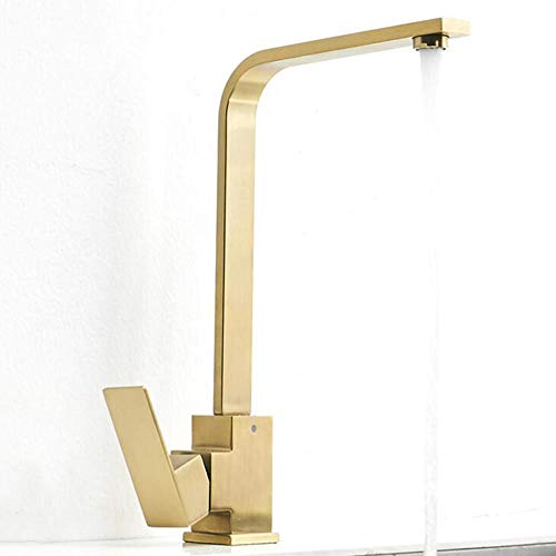 Grifo de cocina giratorio de acero inoxidable contra salpicaduras 5