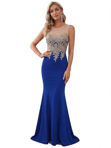 Image of BABYONLINE D.R.E.S.S. Formal Dresses for Women Bodycon Mermaid Appliques Lace Elegant Prom Dress XIN262