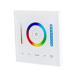 LED-Controller Milight Kapazitiver Touchscreen-Wandcontroller für RGB RGBW RGB + CCT Dimmbar Farbwechsel DC 12-24V Touch-Taste mit Sound