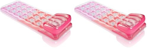 Intex - 58890EU - Matelas Fashion Lounge - Coloris Aléatoire, Vert, Orange Ou Rose (Lot de 2)