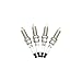 4 Pcs Spark Plugs Glow Plug Car Ignition Starter Accessories 5960F3 Compatible with Peugeot 206 207 208 301 307 Citroen C2 C3