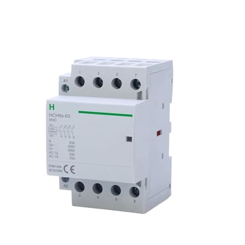Contacteur domotique de maison 4P 63A 4NO commande AC 230V pour chauffage