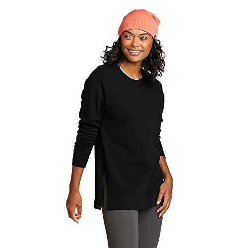 Eddie Bauer Women's Motion Cozy Camp Long-Sleeve Tunic, Black, Large #TOP1