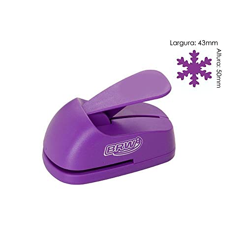 Furador de Papel e Eva Grande 51mm BRW Floco de Neve