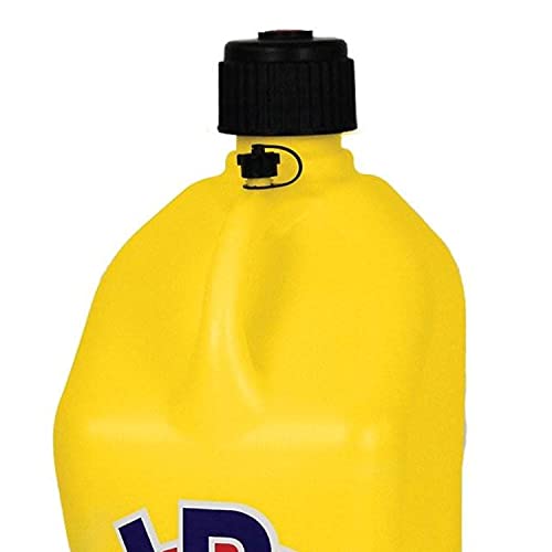 Vp Racing Fuels 5 Gallon No Spill Trigger Fuel Hose Fluid Control System W/ 5 Gallon Motorsport Racing Liquid Container Utility Can, Yellow (2 Pack) #TOP6