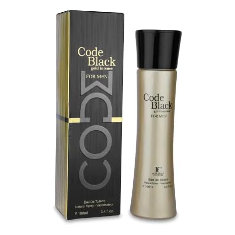 Fragrance Couture BLACK CODE INTENSE GOLD 3.4 SP M 3.4 Oz Men's Cologne Cover