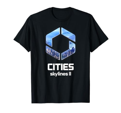 Cities Skylines II Game Logo City Builder White Tシャツ Cities Skylines II Game Logo City Builder White Tシャツ