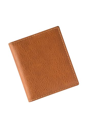 Men's Credit Card Holder, Brown Leather Wallet, Slim Bi-fold Wallet, Compact Wallet, RFID blocking2