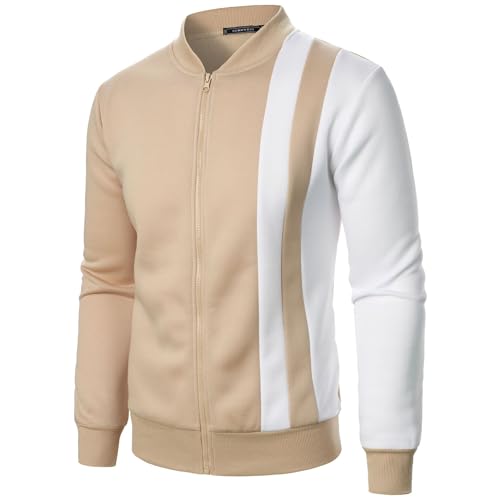 Chaqueta Track color block para hombre talla 3X-Large miniatura 1