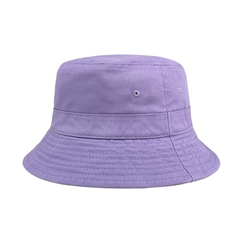 Image of Hot Summer Bucket Hat Trendy Cotton Sun Cap for Beach Golf Fishing | Breathable cotton, fun outdoor vacation style, packable boonie design for men and women