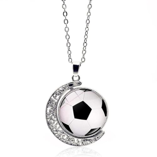 COYUN - COYUN 1 Pcs Colliers Pour Homme, Collier Garcon, Collier Football Foot, Colliers de Homme Pendentif, Pour Garcon Enfant, Ado Cadeau, Bijoux Pendentif Pour Enfants Bijoux Unisexe Adolescents Décoration