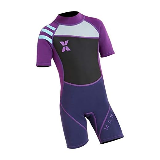 HomeDecTime Kinder Neoprenanzug 2,5 Mm Neopren Kurzarm, Jugend Jungen Und Mädchen Einteiler Shorty Neoprenanzug Zum Tauchen, Schwimmen, Surfen, Wassersport - S