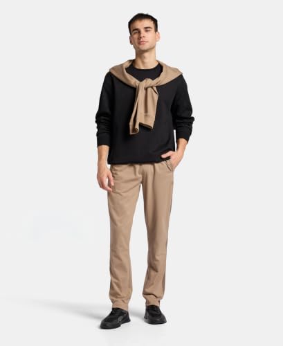 Image of Jockey AM75 Men Super Combed Cotton Rich Slim Fit Trackpant with Zipper Media Pocket