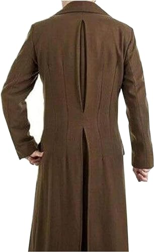 Doctor 12th Velvet Coat Peter Cosplay Long Wool Costume Coat Time Traveller Costume4