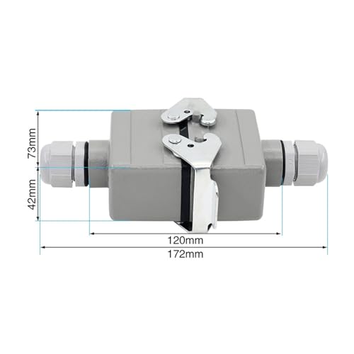 Conector HE-010 rectangular de 10 núcleos para estaciones de control y robótica avanzada 2