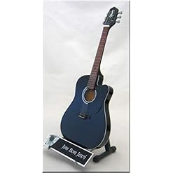 JON BON JOVI Guitare Miniature avec médiator TAKAMINE - Les Beatles, Paul McCartney, John Lennon, RIngo Starr, George Harrison