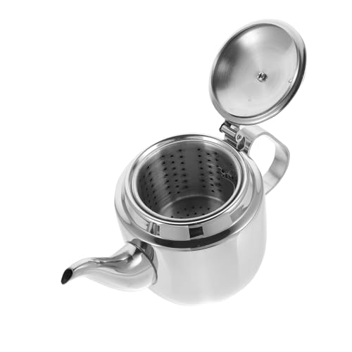 FUNOMOCYA 1 Pièce théière inoxlm cafetière kettle pour salle à manger machine à café cafe machine machines café inoxydable bouilloire portion accessoire de thé Théâtre de filtre Silver FUNOMOCYA 1 Pièce théière inoxlm cafetière kettle pour salle à manger machine à café cafe machine machines café inoxydable bouilloire portion accessoire de thé Théâtre de filtre Silver