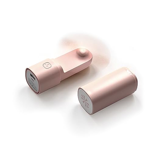 Tech Candy Easy BreezyPortable Fan + Power Bank - Pink