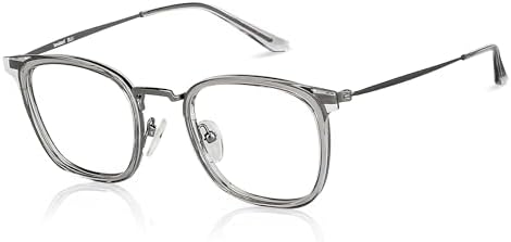 LENSKART BLU | Zero Power Blue Cut Computer Glasses | Anti Glare, Lightweight & Blocks Harmful Rays | Full Rim Square | 100% UV Protected | For Men and Women | LB E13529