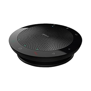 Jabra Speak 510 Speakerphone – Unified Communications-gecertificeerde Draagbare Conferentiespeaker met USB – Verbind met Laptops, Smartphones en Tablets