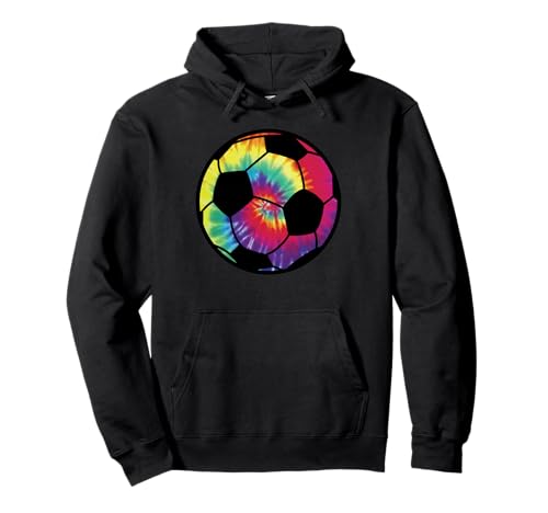 Soccer Football Tie Dye Rainbow Kids Boys Teenage Men Girls �p�[�J�[