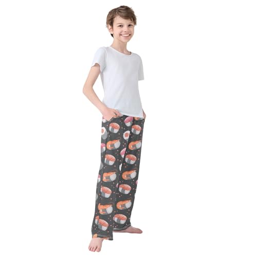 Boys' Pants Sushi Shrimp Long Bottoms Jogger Pants Elastic Waist Trousers with Pockets S-XL4
